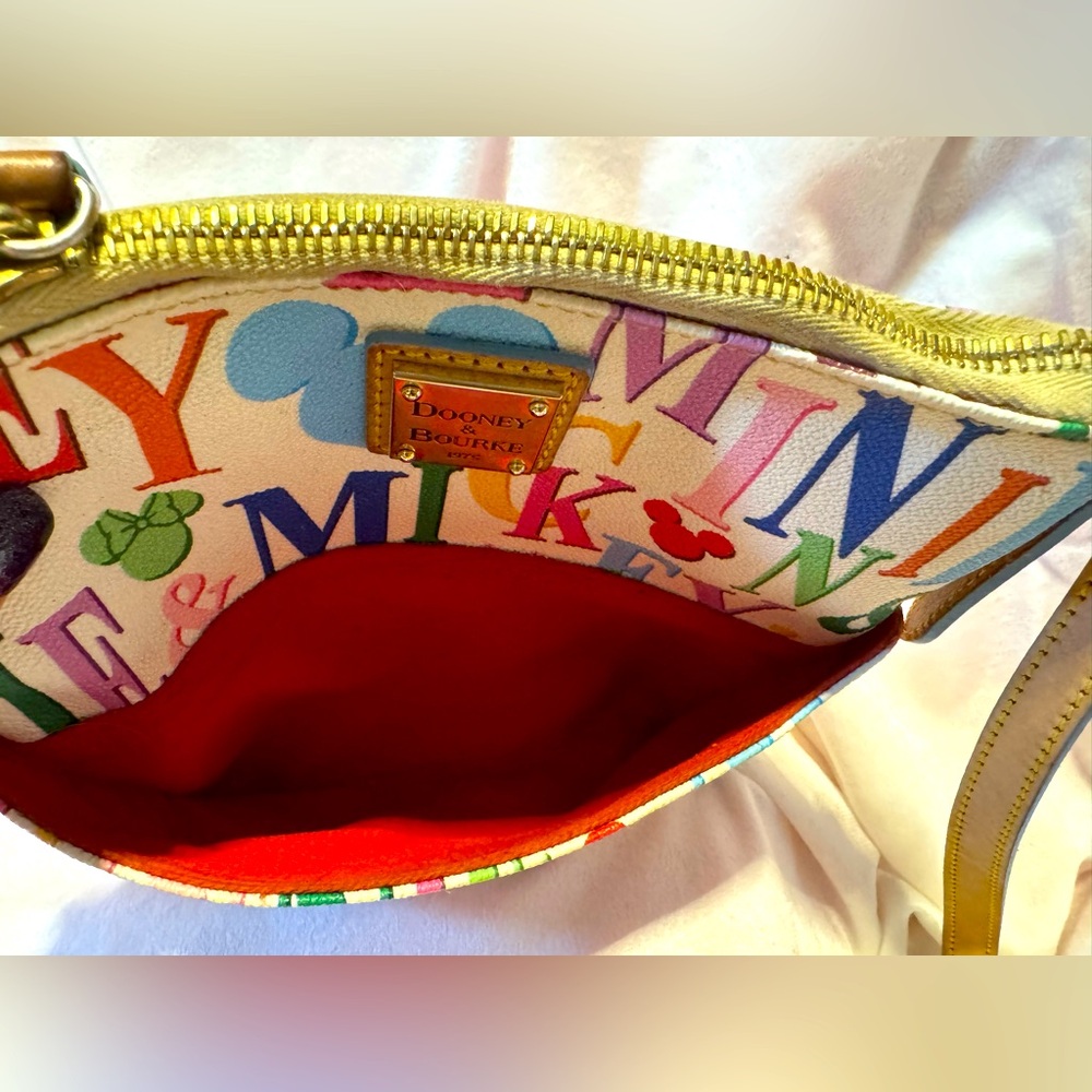 Dooney & Bourke Disney Minnie & Mickey Alphabet Crossbody Bag- Discontinued - Picture 5 of 9